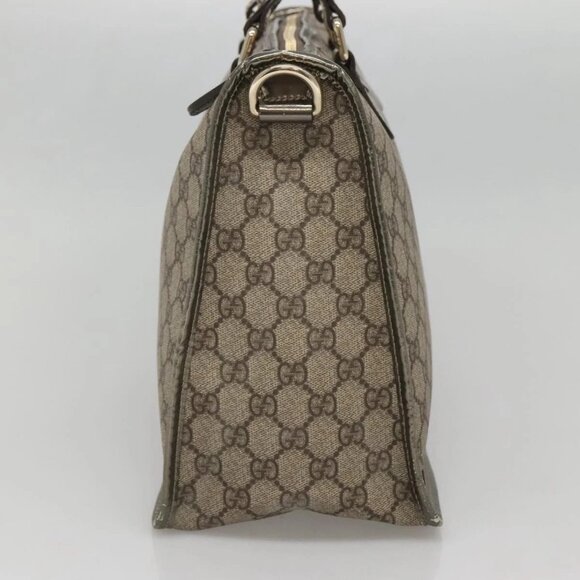GUCCI GG Supreme Hand Bag PVC Beige Gold 190259 Auth ep10602 - Picture 6 of 16